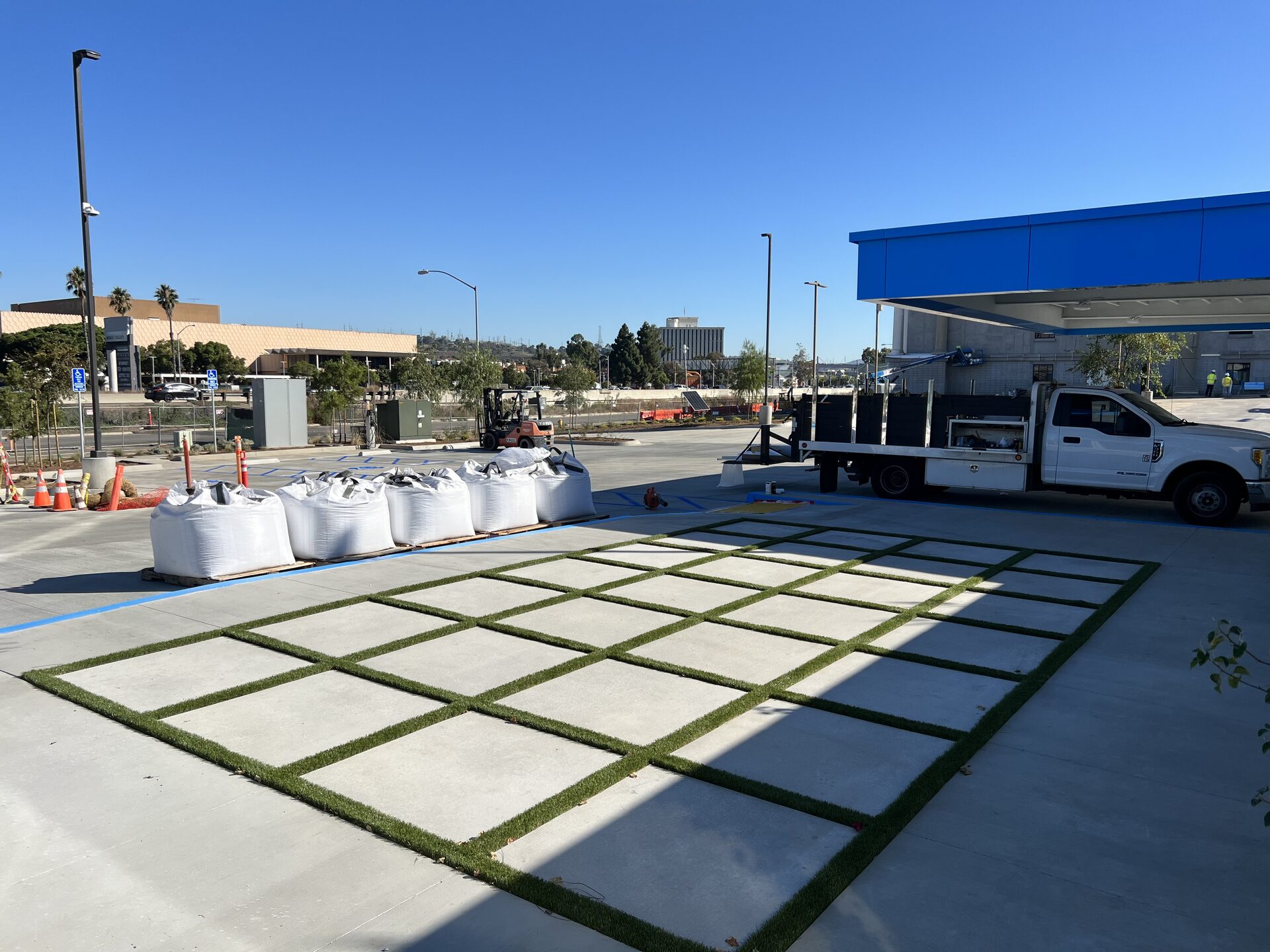 PCC paving and flatwork at the Carvana San Diego project